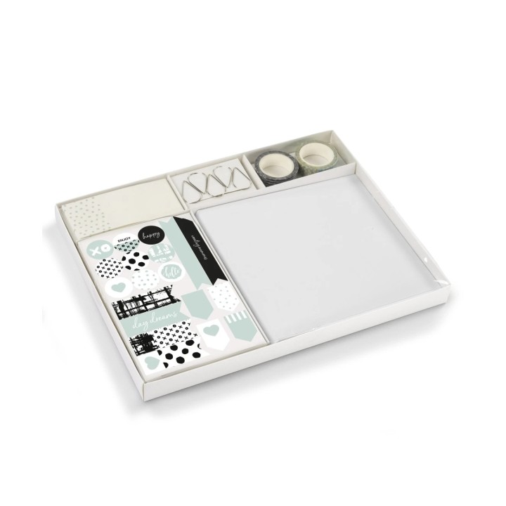 Hama Set Album de Fotos Personalizable - 18x18cm - Color Blanco