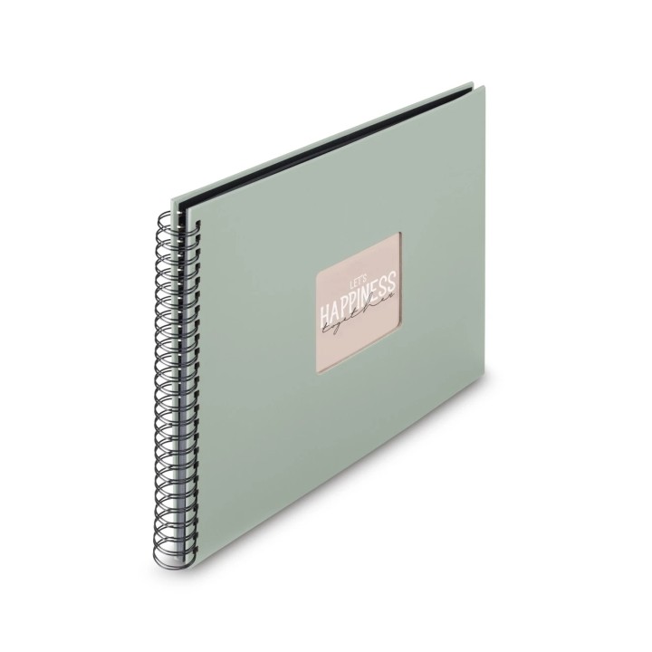 Hama Album de Fotos con Espiral - 300 Hojas - 320x360mm - Color Verde Pastel