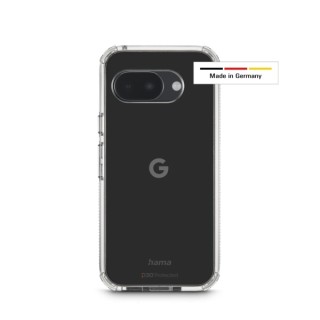 Hama Extreme Protect Funda Google Pixel 9A - Antideslizante - Policarbonato - Proteccion D3O - Bordes Elevados - Color Transpare