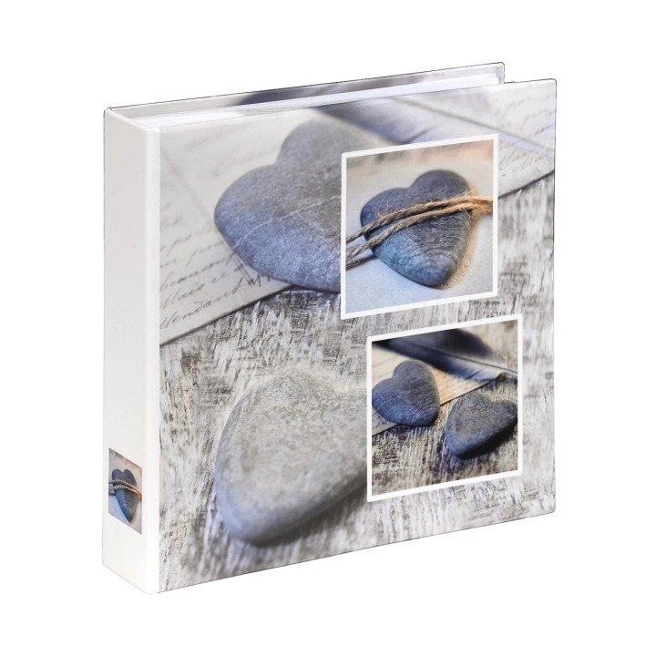 Hama Catania Album de Fotos - Capacidad para 200 Fotos 10x15cm - Insercion Lateral - Tapa Plastificada - 22.5x22cm - Color Gris