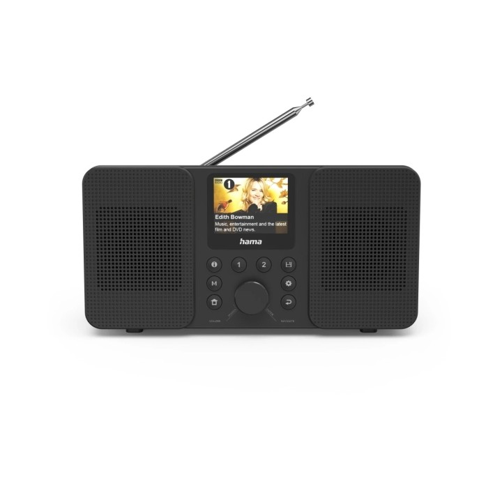 Hama DIR10 Radio Digital - Potencia 6W - Bluetooth - Cable 180cm - Pantalla 2.4" - Reloj - Doble Banda 2.4 y 5GHz - Compatible c
