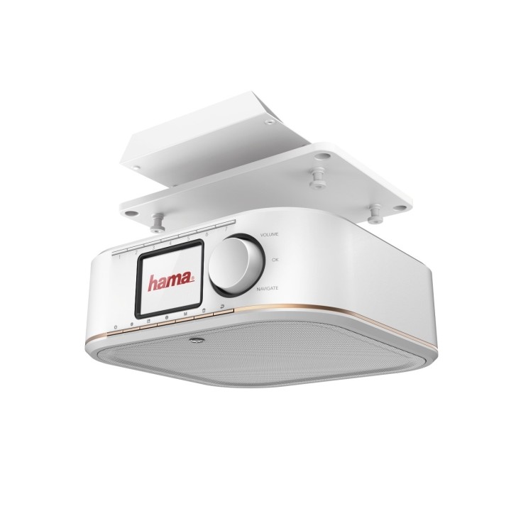 Hama Dr350 Radio Digital - Potencia 5W - Jack 3.5mm - Pantalla 2.4" - Temporizador - Compacto - 33x22x7cm - Color Blanco