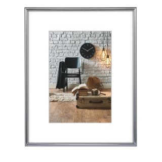 Hama Sevilla Decor Marco de Fotos 30x40cm - Plastico - 31.5x41.5x2cm - Color Plata
