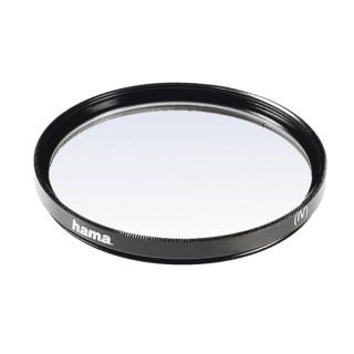 Hama Filtro Ultravioleta de 49mm Recubrimiento Doble - Cristal Optico - Color Negro