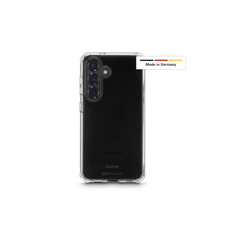 Hama Extreme Protect Funda para Samsung Galaxy S25 - Antideslizante - Policarbonato - Proteccion D3O - Bordes Elevados - Color T