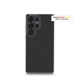 Hama Always Clear Funda para Samsung Galaxy S25 Ultra - Antideslizante - Poliuretano Termoplastico - Bordes Elevados - Color Tra