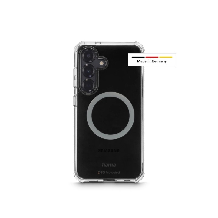 Hama Extreme Protect Funda para Samsung Galaxy S25+ - Magnetico - Antideslizante - Policarbonato - Proteccion D3O - Bordes Eleva