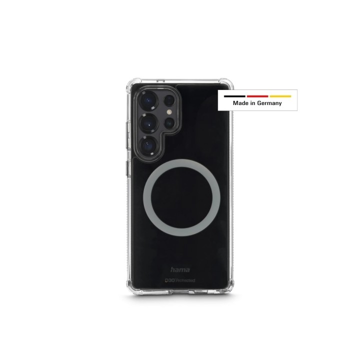 Hama Extreme Protect Funda para Samsung S25 Ultra - Magnetico - Antideslizante - Policarbonato - Proteccion D3O - Bordes Elevado