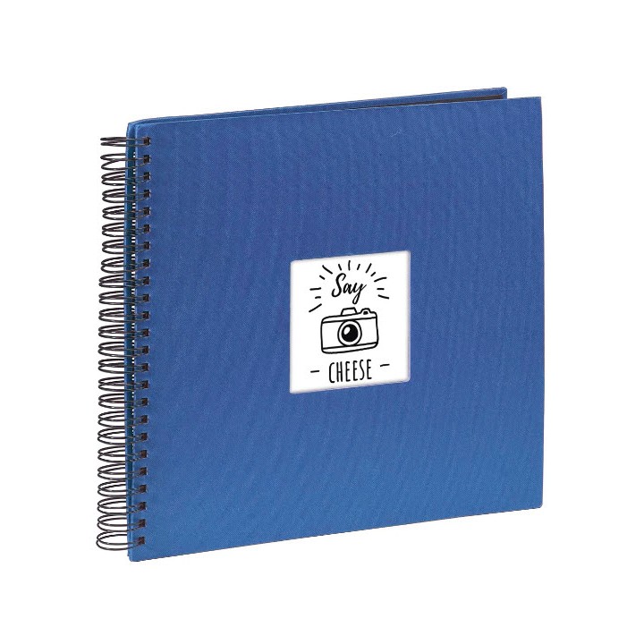 Hama Fine Art Album de Fotos con Espiral - 50 Paginas Negras - 36x32cm - Color Azul