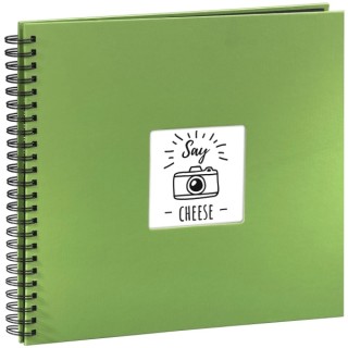 Hama Album de Fotos con Espiral - 50 Paginas Negras - Tapa de Papel - 36x32cm - Color Verde