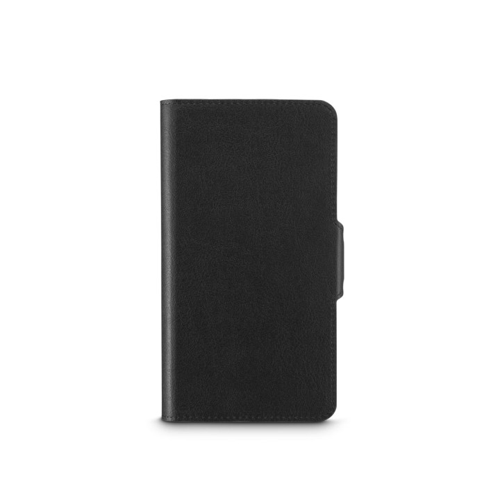 Hama Essential Funda Universal para Smartphone de 6.1" con Tapa - Pantallas de 7.5x15.3cm - Cierre Magnetico - Cuero - Color Neg