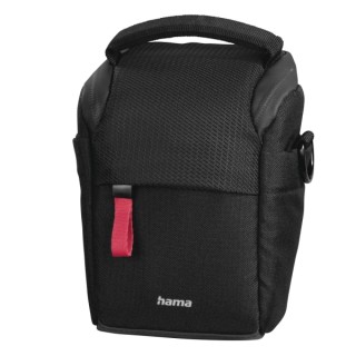 Hama Matera Funda para Camara - Poliester Reciclado - Asa para Cinturon - Compartimento Separados para Objetivo - Asa de Mano -
