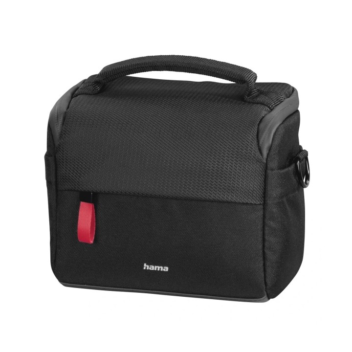 Hama Matera Funda para Camara - Poliester Reciclado - Asa para Cinturon - Compartimentos Separados para Objetivos - Asa de Mano