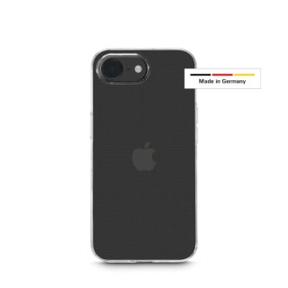 Hama Always Clear Funda para iPhone 16E - Antideslizante - Poliuretano Termoplastico - Bordes Elevados - Color Transparente