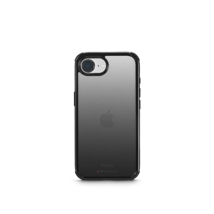 Hama Extreme Protect Funda para iPhone 16E - Antideslizante - Policarbonato - Proteccion D3O - Bordes Elevados - Color Negro