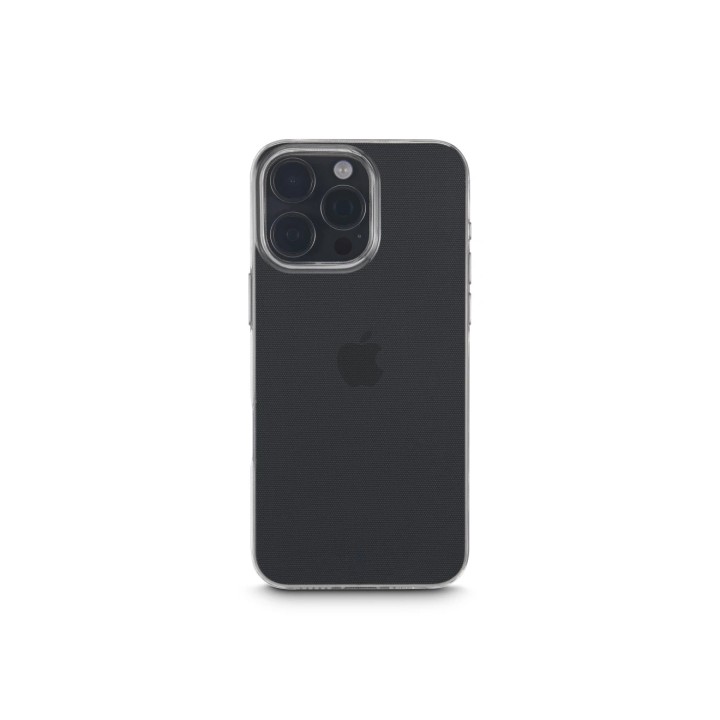 Hama Always Clear Funda para iPhone 16 Pro - Antideslizante - Especial Antiamarilleo - Poliuretano Termoplastico - Bordes Elevad