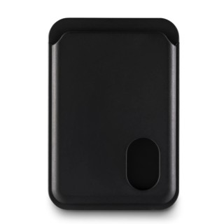 Hama Fantastic Feel Tarjetero MagSafe para iPhone - Deslizamiento Facil - Magnetico - Magnetico - Color Negro