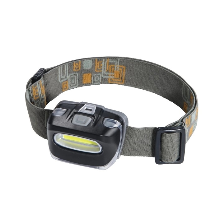 Hama Cob 110 Linterna Frontal LED - Cinta para la Cabeza - 110 Lumenes - Funciona con 3 Pilas AAA - 5.8x4.3x3.9cm - Color Negro