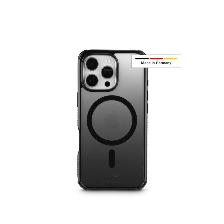 Hama Extreme Protect Funda para iPhone 16 Pro - Magnetico - Antideslizante - Policarbonato - Proteccion D3O - Bordes Elevados -