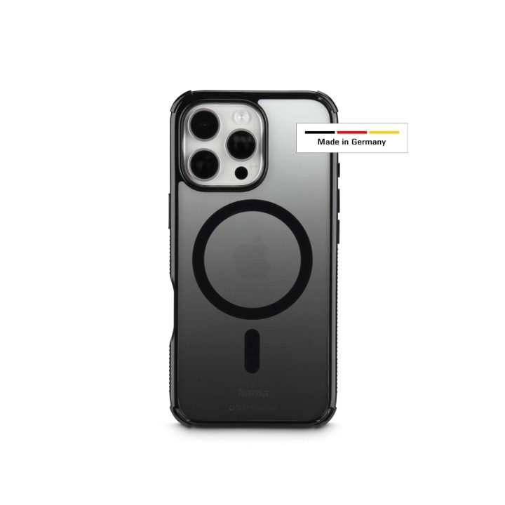 Hama Extreme Protect Funda para iPhone 16 Pro Max - Magnetico - Antideslizante - Policarbonato - Proteccion D3O - Bordes Elevado