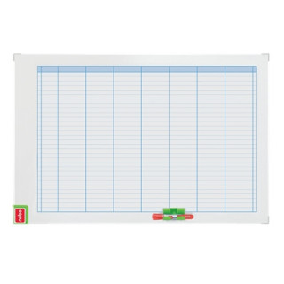 Nobo Performance Planificador Semanal de Pizarra Magnetica 710x50x1030mm - Incluye Kit de Planificacion de Imanes