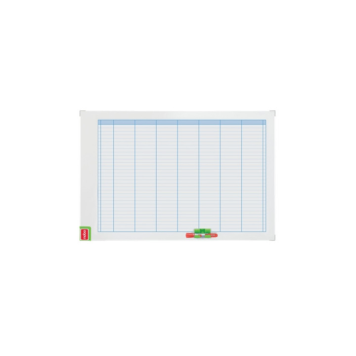 Nobo Performance Planificador Semanal de Pizarra Magnetica 710x50x1030mm - Incluye Kit de Planificacion de Imanes