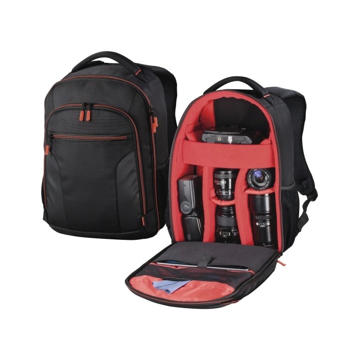 Hama Miami Mochila para Camara - Capacidad 12L - Poliester - Bolsillo para Tablet hasta 10.2" - Compartimentos Separados para Ob