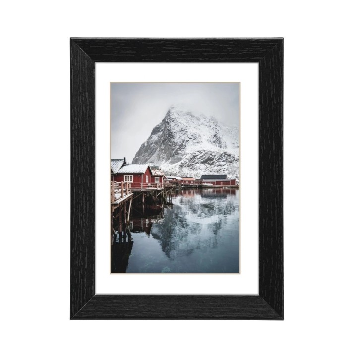 Hama Oslo Marco de Fotos 13x18cm - Madera - Madera MDF - 20.6x15.6x1.8cm - Color Negro