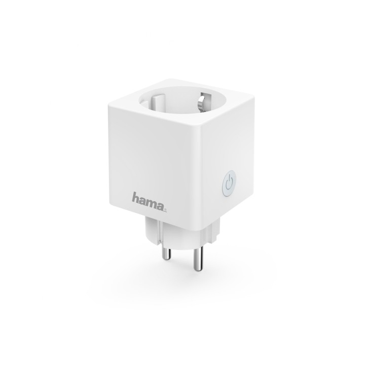 Hama Enchufe WLAN Inteligente - Potencias hasta 3680W - WiFi - IP20 - Compatible con Asistente de Voz - Control con App - Monito