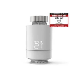 Hama Termostato de Radiador Inteligente - Temperatura Regulable - WLAN - Compatible con Asistente de Voz - Control con App - 6x6