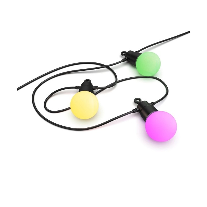 Hama Cadena de Bombillas LED RGB Inteligente para Exterior - Longitud 8m - IP44 - WiFi - Flexible - Cable de Alimentacion de 3m