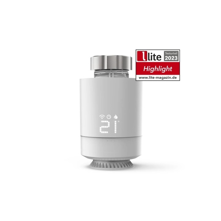 Hama Termostato de Radiador Inteligente - WLAN - Temperatura Regulable - Compatible con Asistente de Voz - Control con App - Col