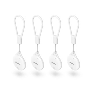 Hama Find My Pack de 4 Localizadores Antiperdida para Apple - Bluetooth - Policarbonato y Silicona - Autonomia hasta 240 Dias -