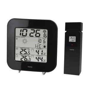 Hama Ews-200 Estacion Meteorologica - Reloj - Prevision Meteorologica - Sensor Exterior - Radiofrecuencia - Termometro - Higrome