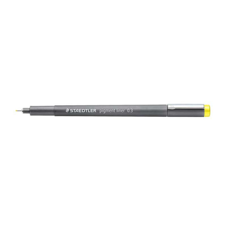 Staedtler Pigment Liner 308 Rotulador Calibrado - Trazo 0.3mm - Secado Rapido - Color Amarillo