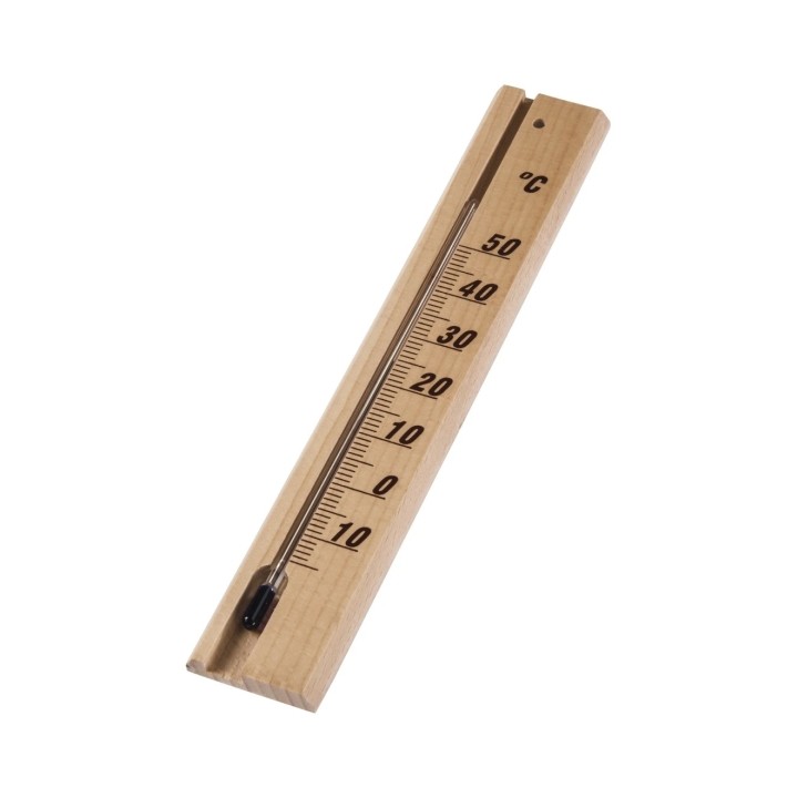 Hama Termometro de Interior - Analogico - Precision 1ºC - 3.5x0.8x20cm - Madera clara