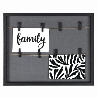 Hama Muro Marco de Fotos con Cordon - Madera MDF - 36.6x29.6x3.2cm - Color Negro