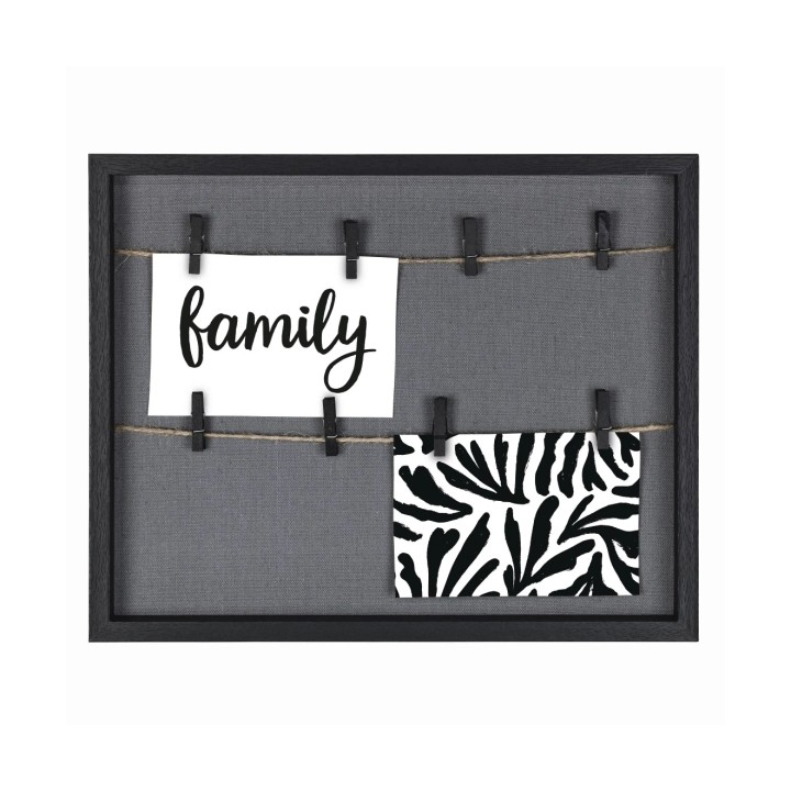Hama Muro Marco de Fotos con Cordon - Madera MDF - 36.6x29.6x3.2cm - Color Negro
