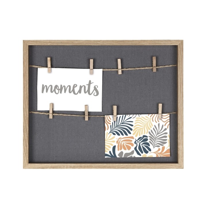 Hama Muro Marco de Fotos con Cordon - Madera MDF - 36.6x29.6x3.2cm - Color Marron