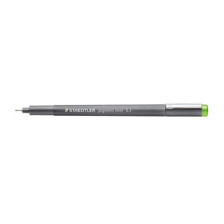 Staedtler Pigment Liner 308 Rotulador Calibrado - Trazo 0.3mm - Secado Rapido - Color Verde Claro