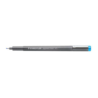 Staedtler Pigment Liner 308 Rotulador Calibrado - Trazo 0.5mm - Secado Rapido - Color Azul Claro
