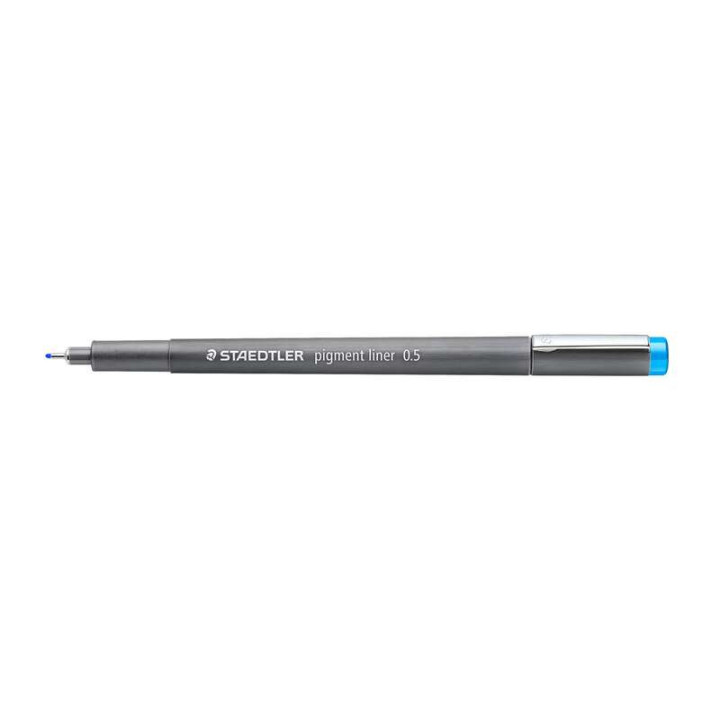 Staedtler Pigment Liner 308 Rotulador Calibrado - Trazo 0.5mm - Secado Rapido - Color Azul Claro