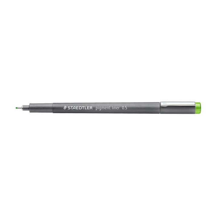 Staedtler Pigment Liner 308 Rotulador Calibrado - Trazo 0.5mm - Secado Rapido - Color Verde Claro