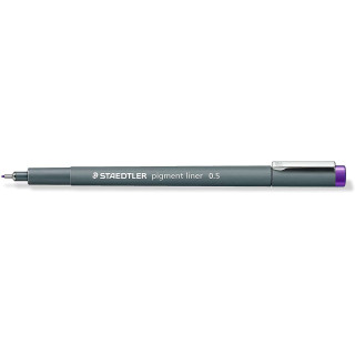 Staedtler Pigment Liner 308 Rotulador Calibrado - Trazo 0.5mm - Secado Rapido - Color Violeta