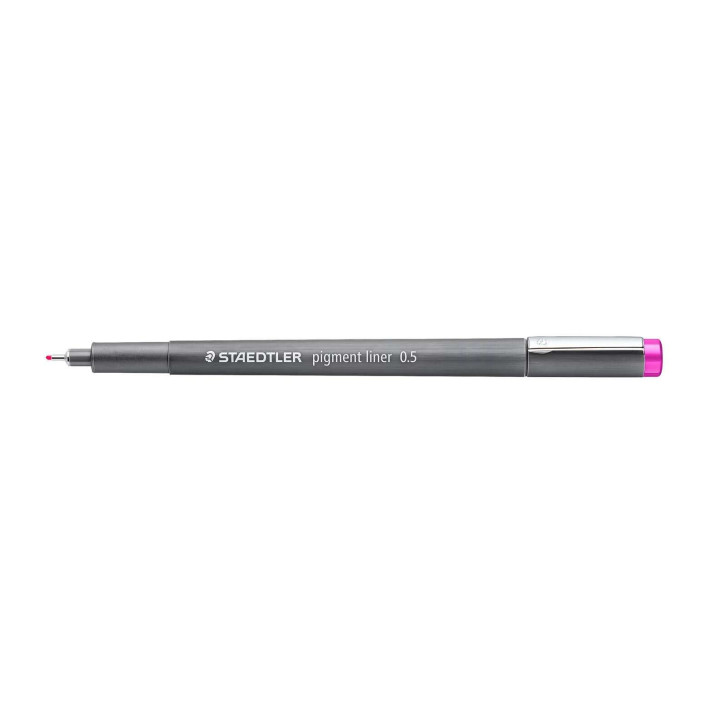 Staedtler Pigment Liner 308 Rotulador Calibrado - Trazo 0.5mm - Secado Rapido - Color Fucsia