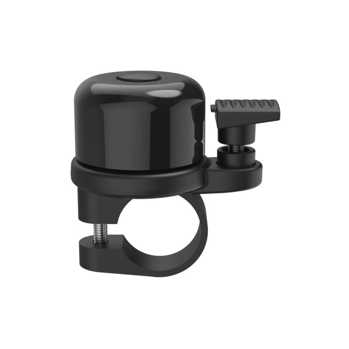 Hama Airbell Timbre de Bicicleta - 2.2cm de Diametro - Soporte para Air Tag - Color Negro