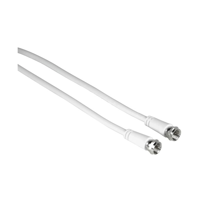 Hama Entry Cable Coaxial de Antena - Longitud 5m - Conector F Macho - Doble Blindaje - Apantallamiento 75dB - Impedancia 75Ohm -