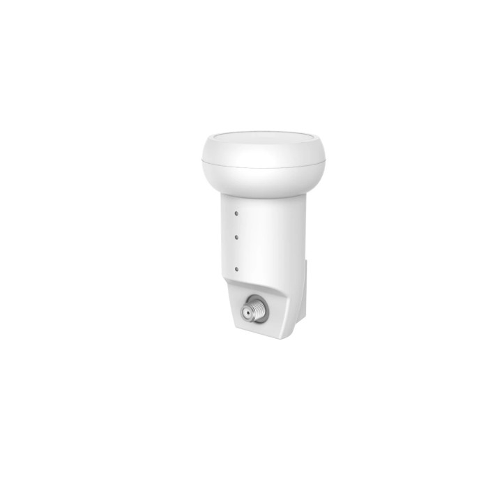 Hama Essential Receptor Lnb Satelital con 1 Salida - Salida Conector F - Factor de Ruido 0.3dB - Color Blanco