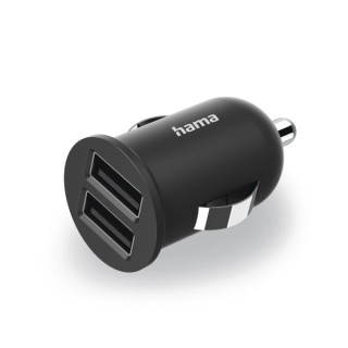Hama Cargador de Coche 12W - 2xusb-A - Color Negro