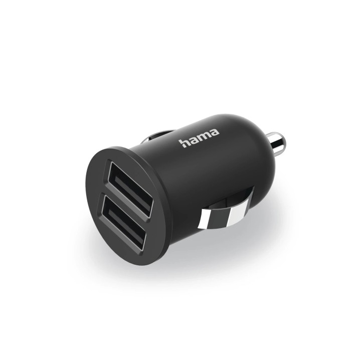 Hama Cargador de Coche 12W - 2xusb-A - Color Negro